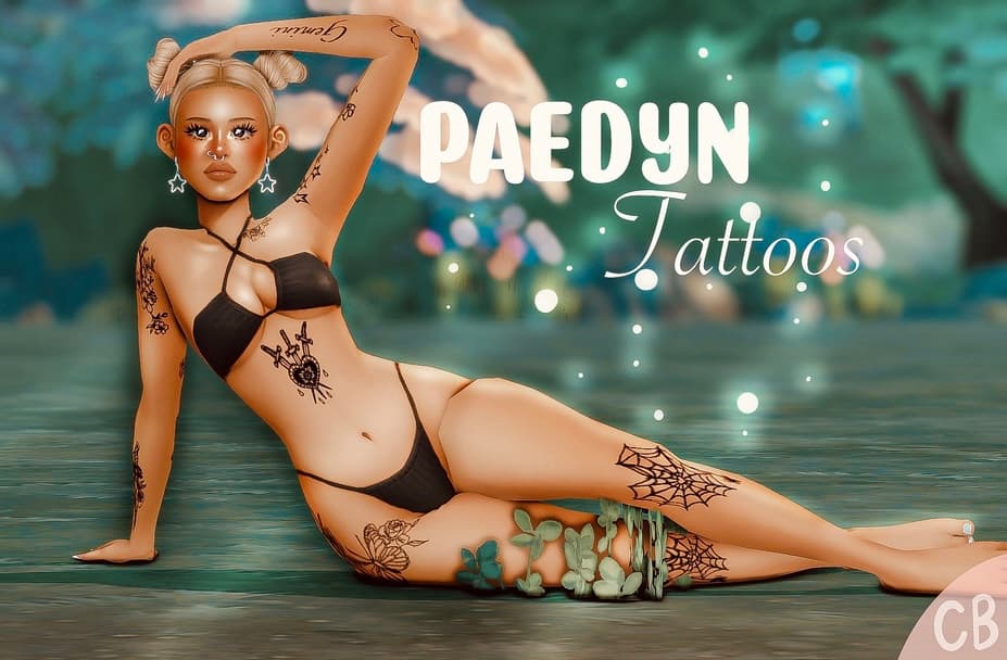 Скриншот мода Тату Paedyn tattoos